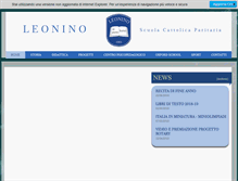 Tablet Screenshot of istitutoleonino.com